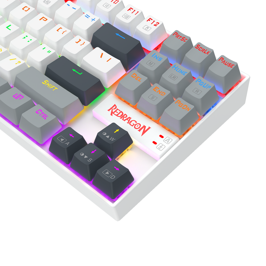 Redragon Kumara K552WGL-R TKL Mechanical Gaming Keyboard | 87 Keys | Red Linear Switches · Hot-Swappable 3-Pin | PBT Key