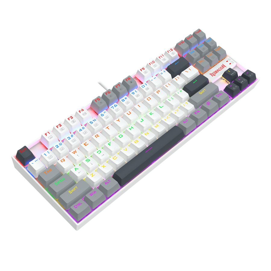 Redragon Kumara K552WGL-R TKL Mechanical Gaming Keyboard | 87 Keys | Red Linear Switches · Hot-Swappable 3-Pin | PBT Key