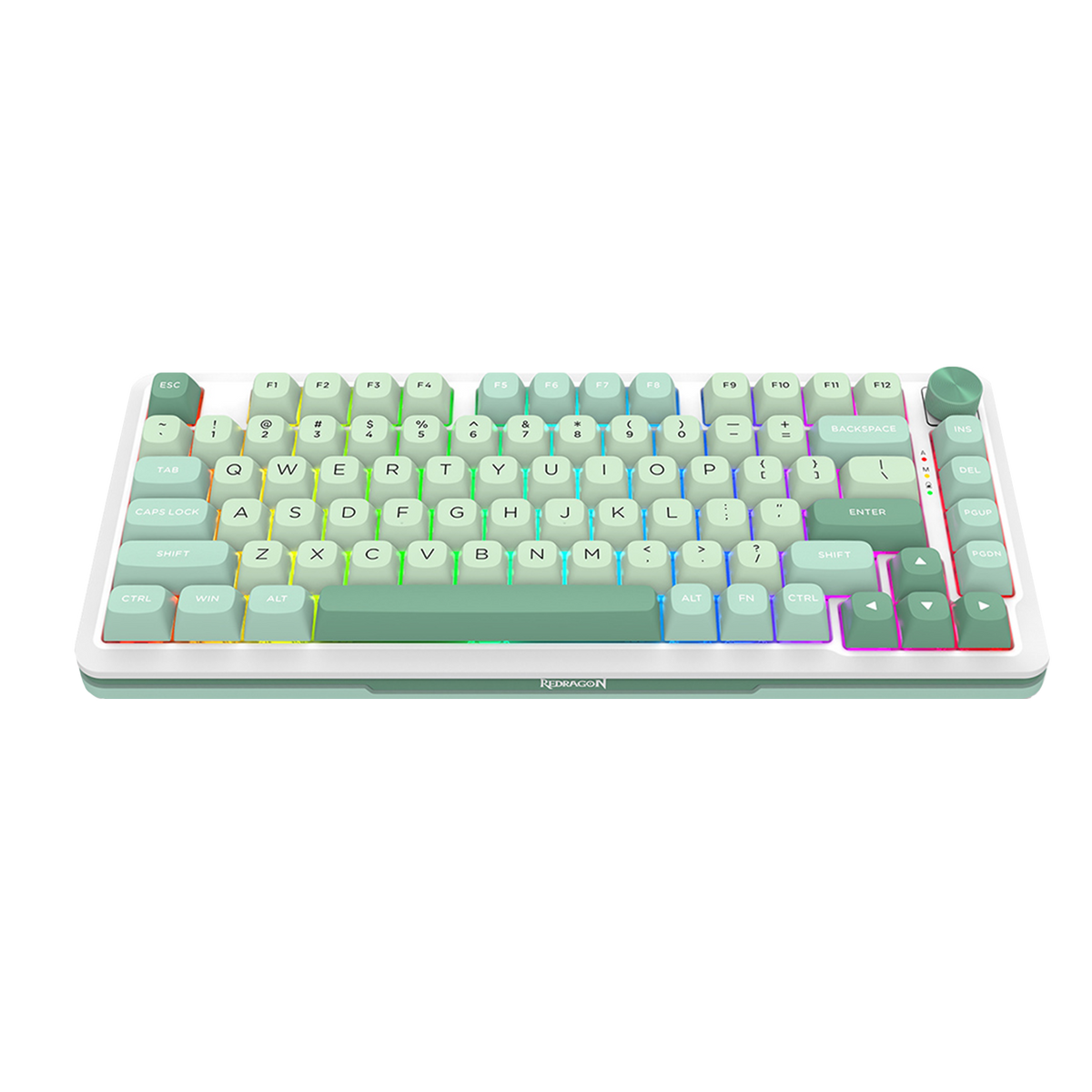 Redragon K681 75% Wireless Gasket Mechanical Keyboard | 81 Keys | Hot-Swappable 3/5-Pin | 16.8M RGB · 15 Modes | Bluetooth 3.0/5.0 · 2.4GHz · USB-C | Volume Knob | Double-Shot MDA Keycaps | 5-Layer Foam | Anti-Ghosting | 0.858 kg
