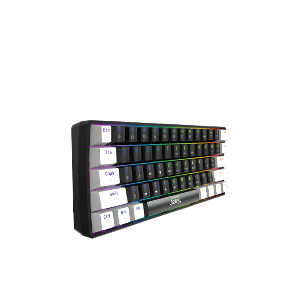 Jedel KL-69 Mechanical Gaming Keyboard | 61 Keys · 60% Layout | Rainbow LED Backlight · 10 Modes | Double-Shot ABS Keycaps | Full Anti-Ghosting | 50M Keystroke Switches | USB Wired