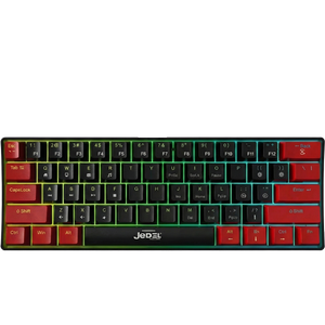 Jedel KL-69 Mechanical Gaming Keyboard | 61 Keys · 60% Layout | Rainbow LED Backlight · 10 Modes | Double-Shot ABS Keycaps | Full Anti-Ghosting | 50M Keystroke Switches | USB Wired