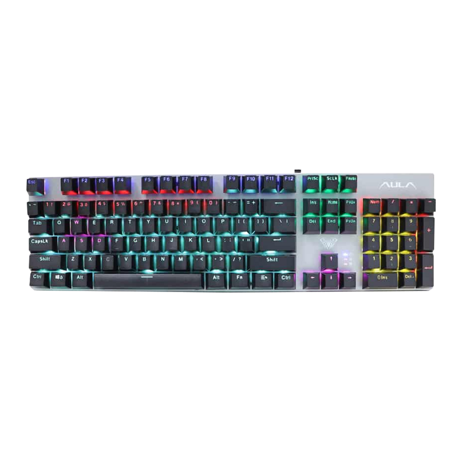 AULA Wind F2068 Pro Mechanical Gaming Keyboard | 104 Keys · 100% Full-Size | Brown Switches · 60M Keystrokes | Mixed-Col