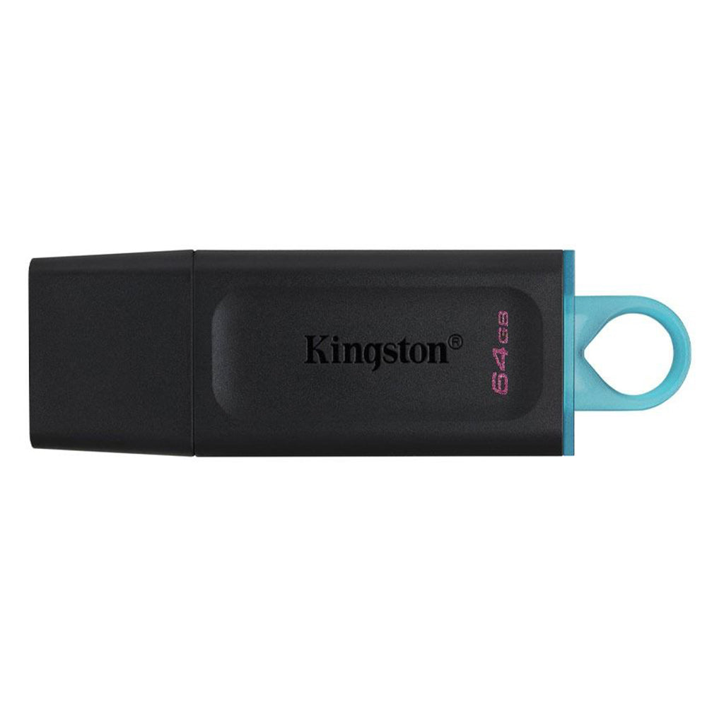 Kingston DataTraveler Exodia 64GB USB Flash Drive | USB 3.2 Gen 1 | DTX/64GB | Protective Cap · Keyring Loop | 11 g | 5-Year Warranty | Black