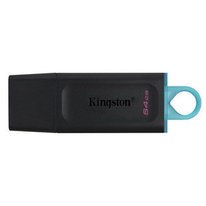 Kingston DataTraveler Exodia 64GB USB Flash Drive | USB 3.2 Gen 1 | DTX/64GB | Protective Cap · Keyring Loop | 11 g | 5-Year Warranty | Black