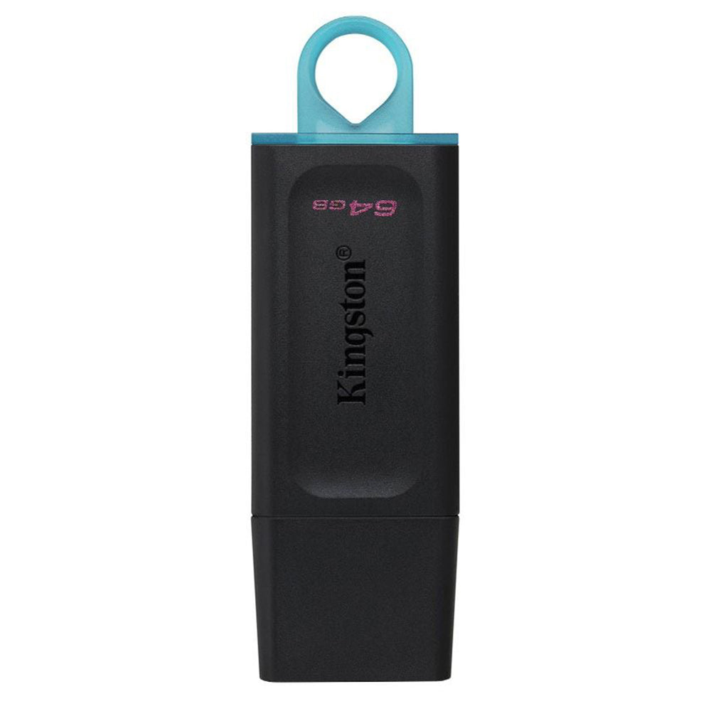 Kingston DataTraveler Exodia 64GB USB Flash Drive | USB 3.2 Gen 1 | DTX/64GB | Protective Cap · Keyring Loop | 11 g | 5-Year Warranty | Black