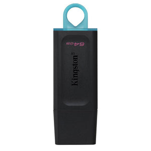 Kingston DataTraveler Exodia 64GB USB Flash Drive | USB 3.2 Gen 1 | DTX/64GB | Protective Cap · Keyring Loop | 11 g | 5-Year Warranty | Black
