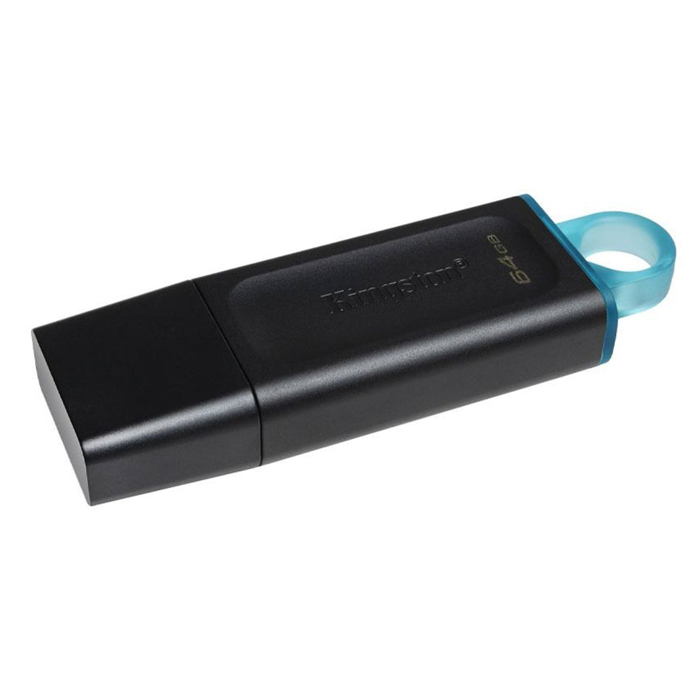 Kingston DataTraveler Exodia 64GB USB Flash Drive | USB 3.2 Gen 1 | DTX/64GB | Protective Cap · Keyring Loop | 11 g | 5-Year Warranty | Black