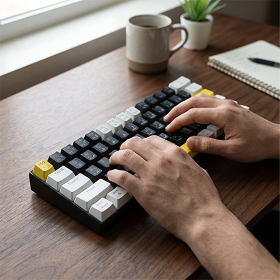 Koniks GMK-236 Mini Mechanical Gaming Keyboard | 61 Keys · 60% Layout | RGB Backlight | USB Type-C · 1.5 m Cable | Engli