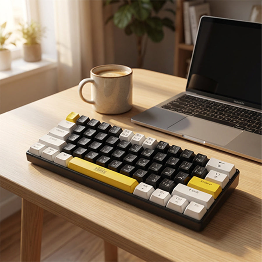 Koniks GMK-236 Mini Mechanical Gaming Keyboard | 61 Keys · 60% Layout | RGB Backlight | USB Type-C · 1.5 m Cable | Engli