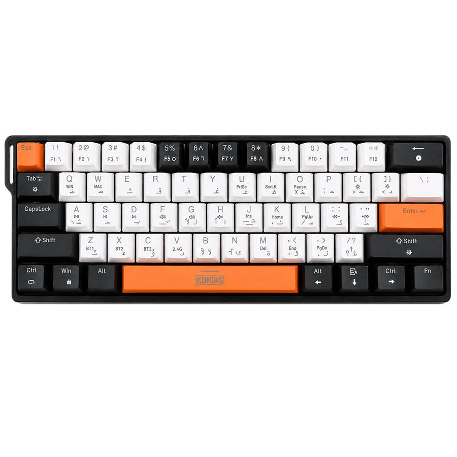 Koniks GMK-311A Wireless Mechanical Gaming Keyboard | Triple Mode Bluetooth · 2.4GHz · USB-C Wired | Blue Mechanical Swi