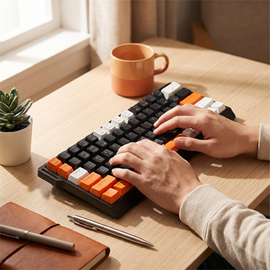 Koniks GMK-311A Wireless Mechanical Gaming Keyboard | Triple Mode Bluetooth · 2.4GHz · USB-C Wired | Blue Mechanical Swi