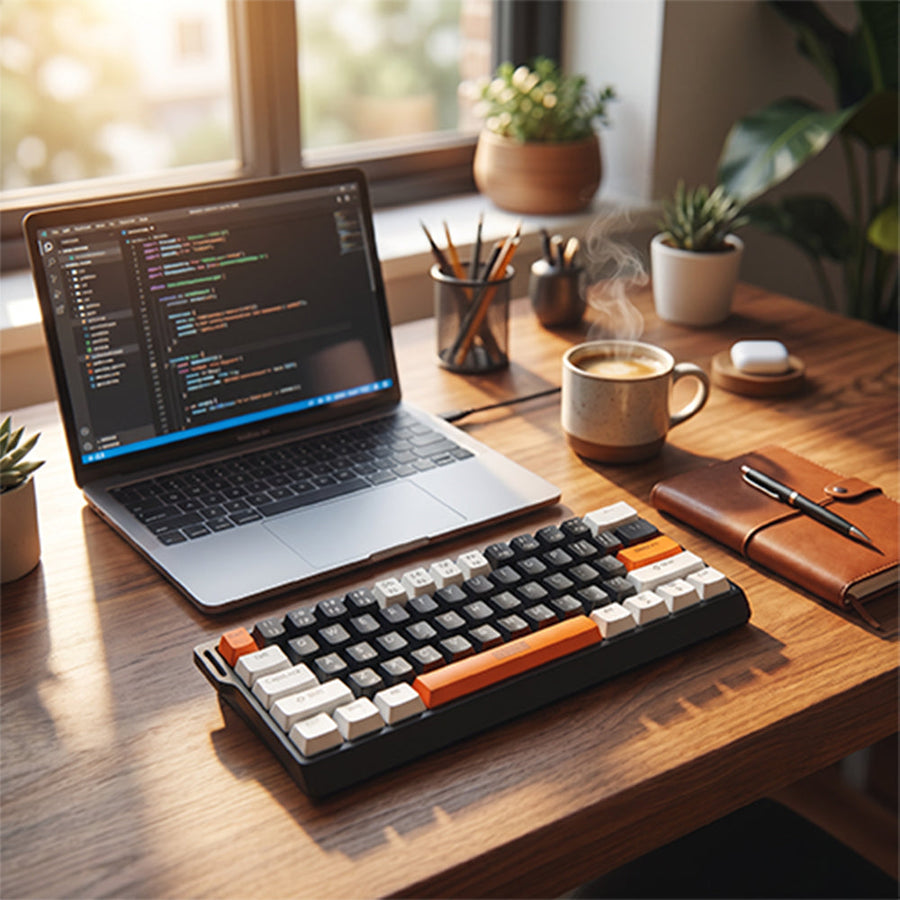 Koniks GMK-311A Wireless Mechanical Gaming Keyboard | Triple Mode Bluetooth · 2.4GHz · USB-C Wired | Blue Mechanical Swi