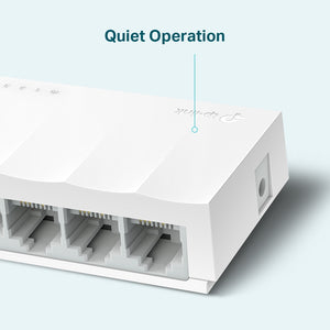 TP-Link LS1005 5-Port 10/100Mbps Desktop Ethernet Switch | Auto-Negotiation · Auto MDI/MDIX | Plug and Play · Fanless | IEEE 802.3x Flow Control | 1.65W