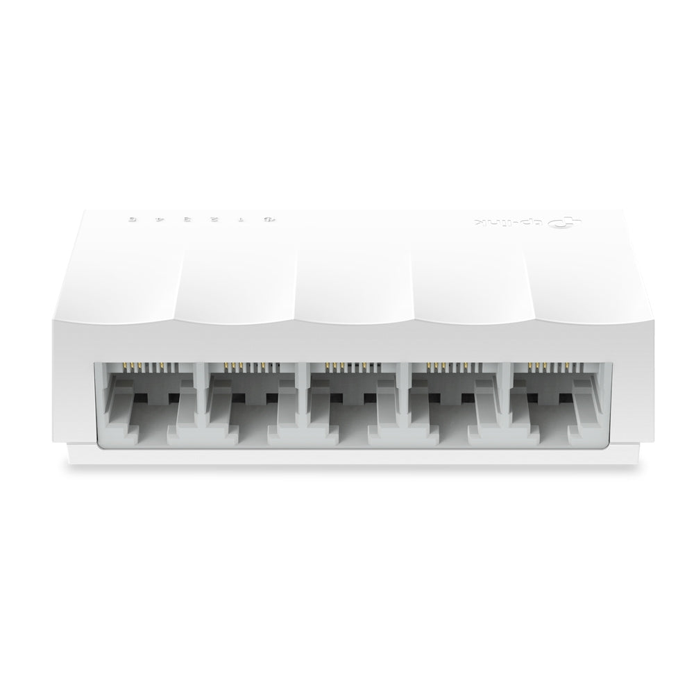 TP-Link LS1005 5-Port 10/100Mbps Desktop Ethernet Switch | Auto-Negotiation · Auto MDI/MDIX | Plug and Play · Fanless | IEEE 802.3x Flow Control | 1.65W