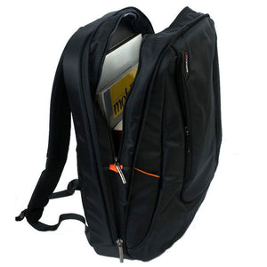 L'avvento BG554 Laptop Backpack | Fits laptops up to 15.6-inch | Padded laptop compartment · padded shoulder straps | Front zip pocket · concealed back pocket | Water-resistant material | Black