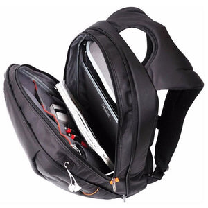 L'avvento BG554 Laptop Backpack | Fits laptops up to 15.6-inch | Padded laptop compartment · padded shoulder straps | Front zip pocket · concealed back pocket | Water-resistant material | Black