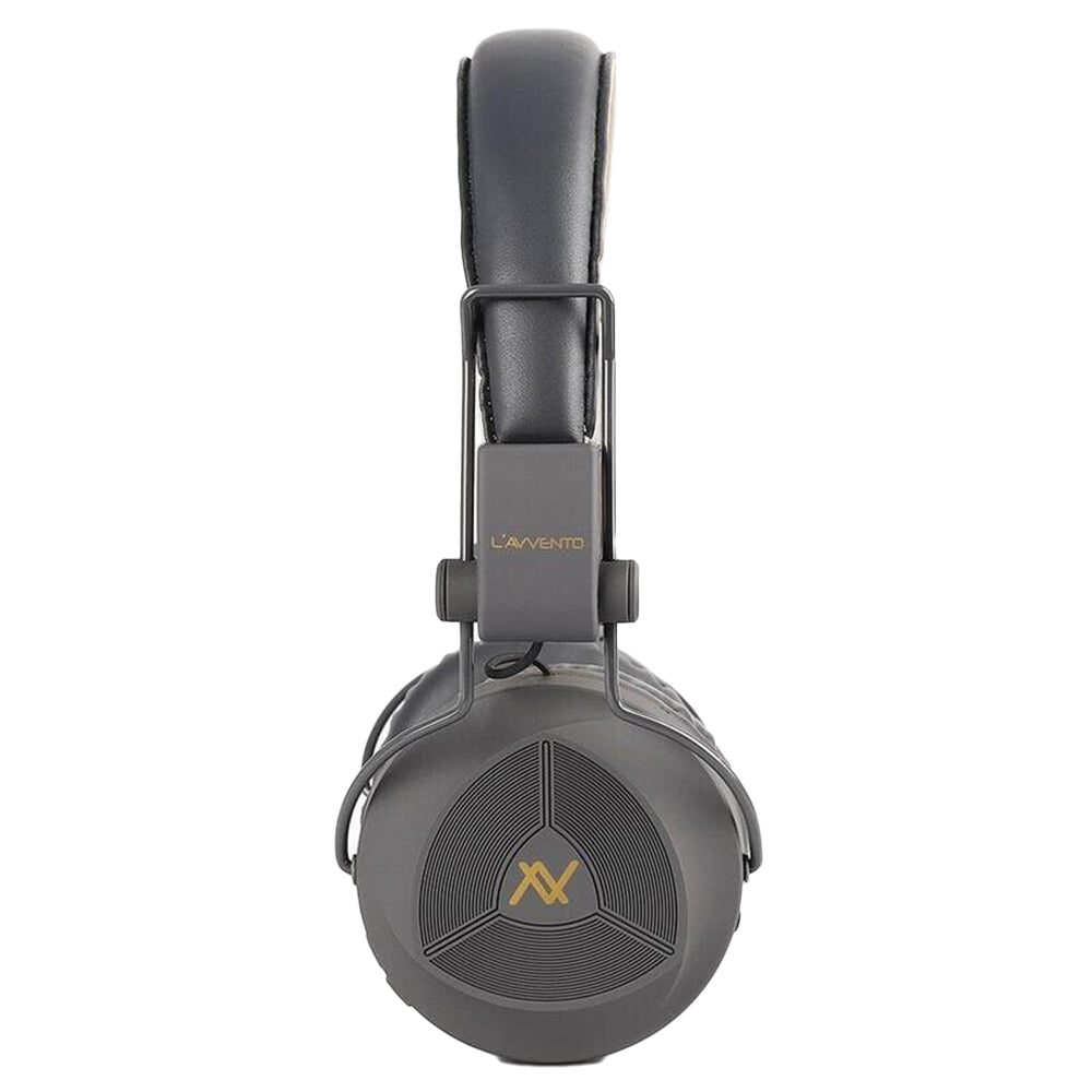 L'avvento HP236 Bluetooth 5.0 Wireless Headphone | 2 × 40mm Drivers | Normal & Turbo Bass Modes | Built-in Mic | Foldable · 10m Range | Gray