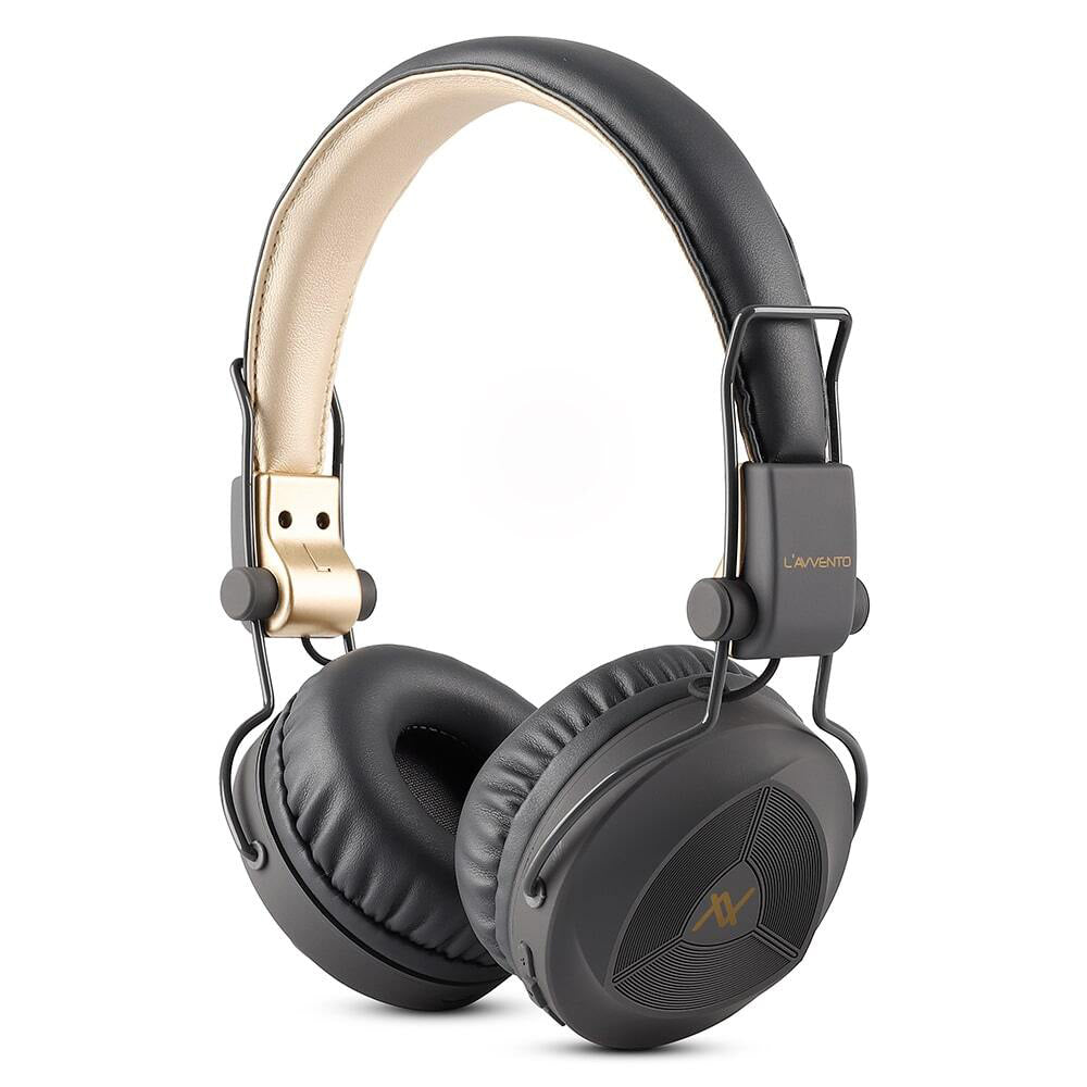L'avvento HP236 Bluetooth 5.0 Wireless Headphone | 2 × 40mm Drivers | Normal & Turbo Bass Modes | Built-in Mic | Foldable · 10m Range | Gray