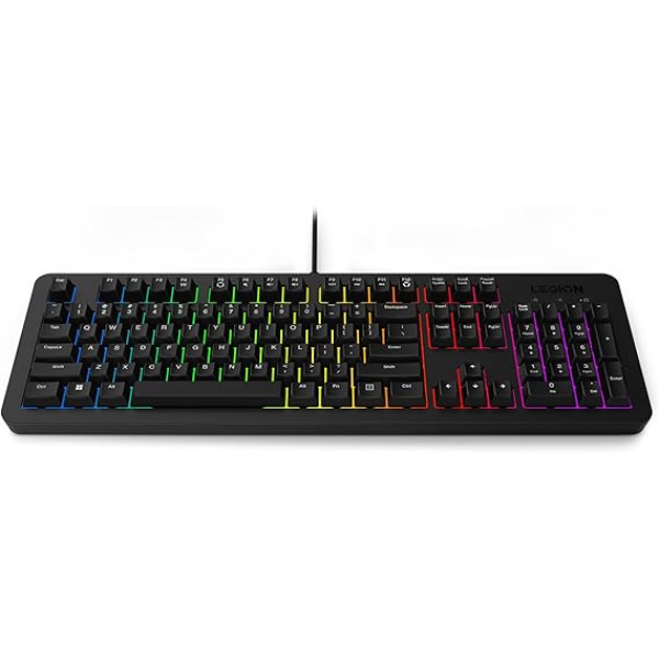 Lenovo Legion K310 RGB Gaming Keyboard | Full-Size 104 Keys | Arabic · English Layout | 5-Zone RGB | 24-Key Rollover Mem