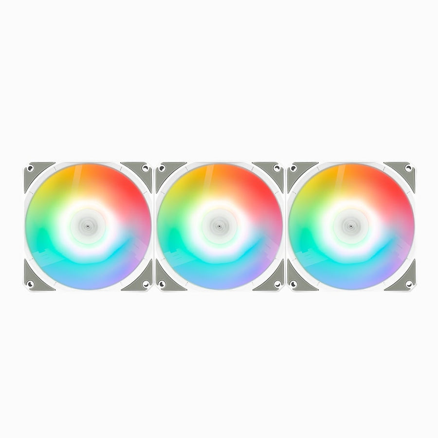 Aerocool Link 3-Pack Easy Connect ARGB Case Fan | 120mm · 3-Pack · Daisy-Chain | PWM 300-1500 RPM · 42.6 CFM | 1.3 mmH2O