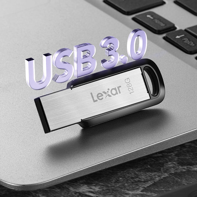Lexar JumpDrive M400 USB Flash Drive | 32GB | USB 3.0 (USB 3.2 Gen 1) · USB-A | Up to 130MB/s Read | Metal Body · Key-Ring | 256-bit AES Encryption