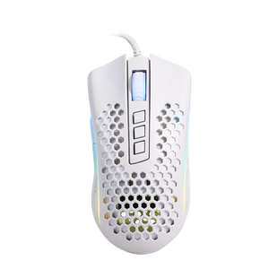 Redragon M808 Storm Honeycomb Wired Gaming Mouse | 87g Lightweight | 100-12400 DPI Pixart 3327 Sensor | 7 Programmable Buttons | HUANO Switches 20M Clicks | 16.8M Colour RGB | 1.8m Cable