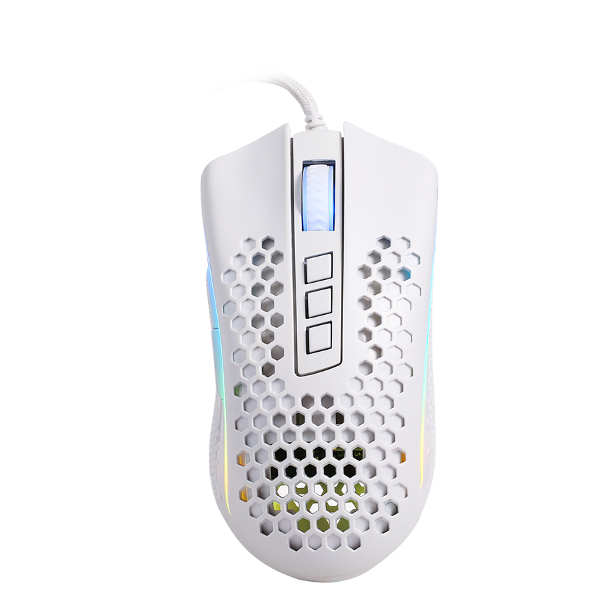 Redragon M808 Storm Honeycomb Wired Gaming Mouse | 87g Lightweight | 100-12400 DPI Pixart 3327 Sensor | 7 Programmable B