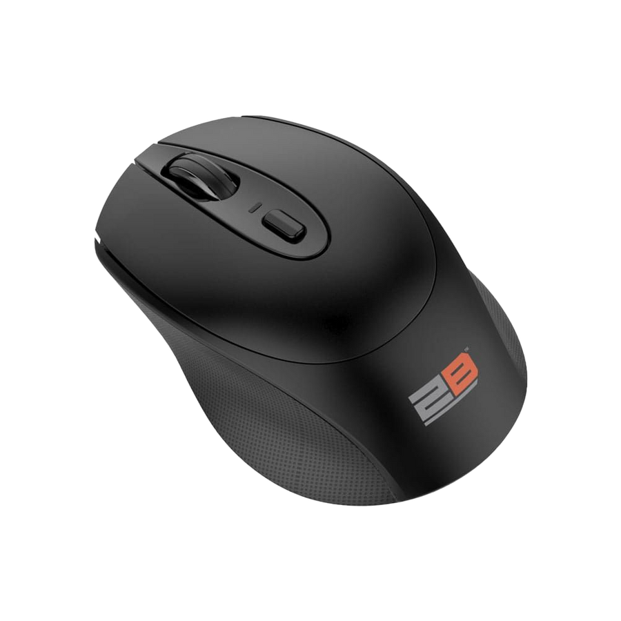 2B MO186 Dual-Mode Wireless Mouse | Bluetooth + 2.4GHz Wireless | 800 · 1200 · 1600 · 2400 DPI | Rechargeable Battery | 