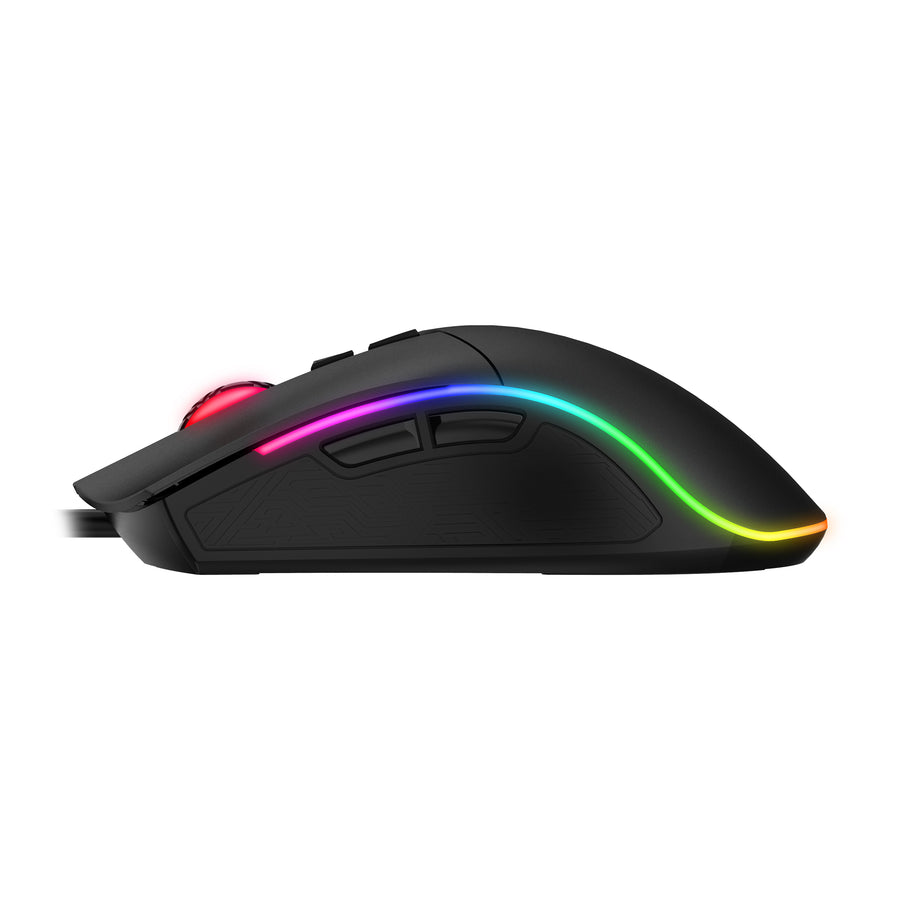 HAVIT Gamenote MS1001 Wired RGB Gaming Mouse | 7 Programmable Buttons | RGB Backlight | USB | Black