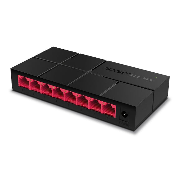 MERCUSYS MS108G 8-Port Gigabit Desktop Switch | 8 × 10/100/1000 Mbps RJ45 · Auto-Negotiation · Auto MDI/MDIX | 16 KB Jum