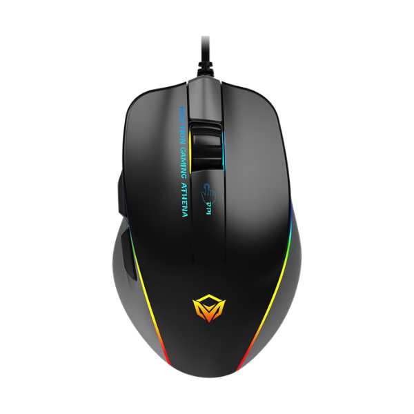 Meetion GM23 2023 RGB Circulation Backlit Wired Gaming Mouse | 12800 CPI | 5+1 Buttons | 125-1000 Hz | 7000 fps · 60 IPS