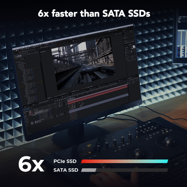 Lexar NM610PRO 500GB NVMe SSD | M.2 2280 PCIe Gen3 x4 NVMe 1.4 | 3,300 MB/s Read · 1,700 MB/s Write | 120 TBW · 3-Year W