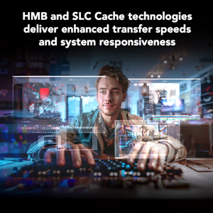 Lexar NQ700 1TB PCIe Gen4 NVMe SSD | PCIe Gen4 x4 · M.2 2280 | 4,200MB/s read · 2,100MB/s write | HMB + SLC cache · 350TBW | 3-year limited warranty