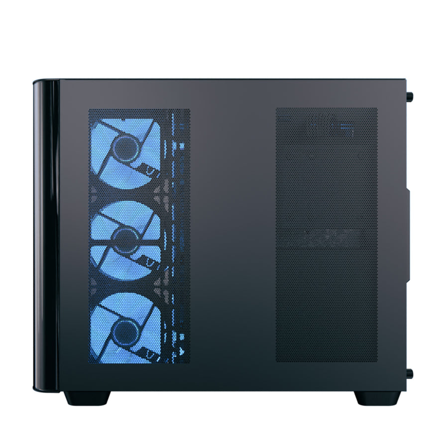 AeroCool P500C-G-BK-v1 Mid-Tower PC Case + AERO BRONZE 750W 80 PLUS Bronze PSU | ATX · Micro-ATX · Mini-ITX | 4 × 120mm 