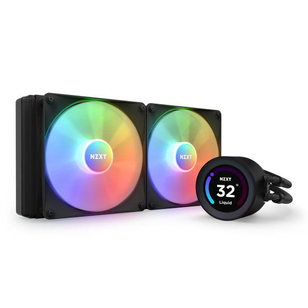 NZXT Kraken Elite 360 - RL-KN36E-B1-360mm AIO CPU Wasserkühlung - 2,36" LCD Display 640x640-2x120mm PWM Fans - EIN Breakoutkabel zur einfachen Inst...