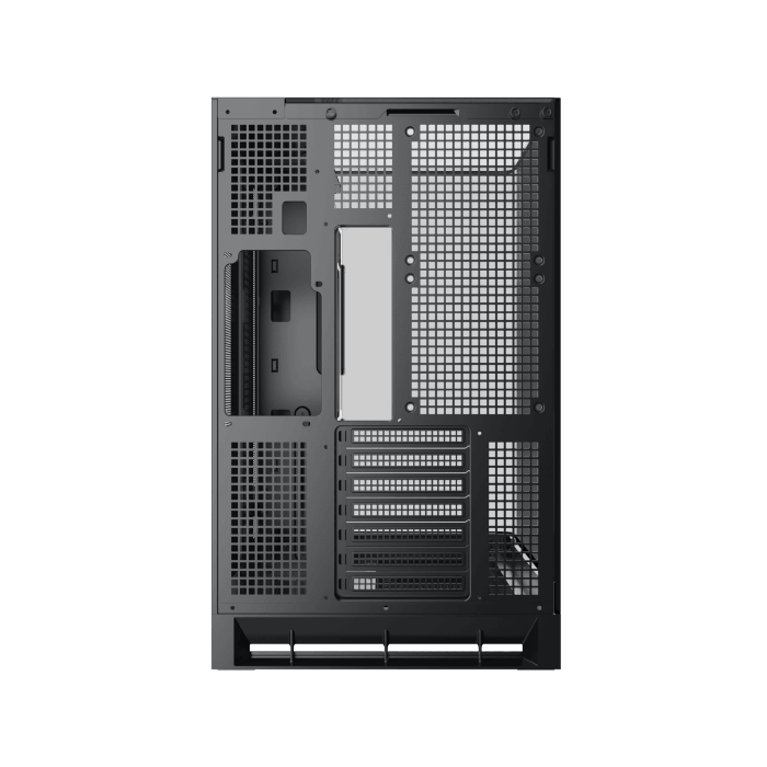 XIGMATEK Pano II LCD E-ATX PC Case | 9.18″ Full HD+ LCD Panel (1920×462) | 8× H22A ARGB PWM Fans · ARGB & PWM Remote Box | Curved Tempered Glass · Back-Plug (BTF) Support | 400mm GPU · 165mm Cooler · 7 Slots | USB 3.0 ×2 · USB-C | Black
