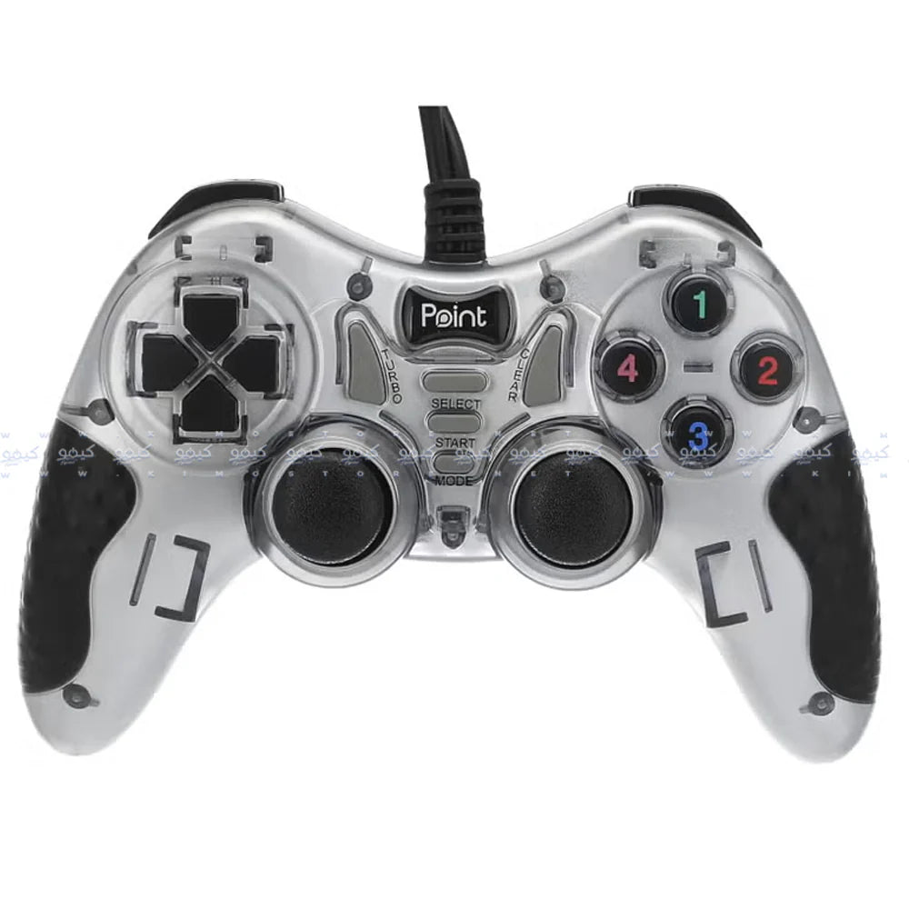 Point PT-550S Turbo Gamepad | Wired USB | 13 Buttons · 2 Axis · 4 Triggers | Double-Shock Vibration · Turbo | PC / Laptop