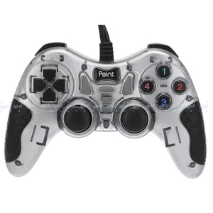 Point PT-550S Turbo Gamepad | Wired USB | 13 Buttons · 2 Axis · 4 Triggers | Double-Shock Vibration · Turbo | PC / Laptop