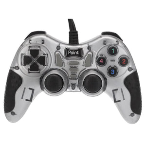 Point PT-550S Turbo Gamepad | Wired USB | 13 Buttons · 2 Axis · 4 Triggers | Double-Shock Vibration · Turbo | PC / Laptop