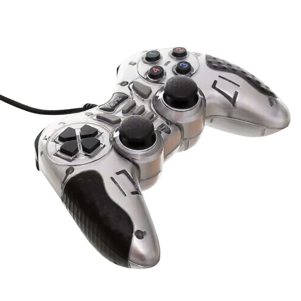 Point PT-550S Turbo Gamepad | Wired USB | 13 Buttons · 2 Axis · 4 Triggers | Double-Shock Vibration · Turbo | PC / Laptop