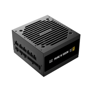 XIGMATEK Prime M 1000W ATX Power Supply | 80 PLUS Gold · 92%+ Efficiency | ATX 3.1 · PCIe Gen 5.1 · 12V-2×6 up to 600W | Fully Modular · 120mm Silent Fan | Black