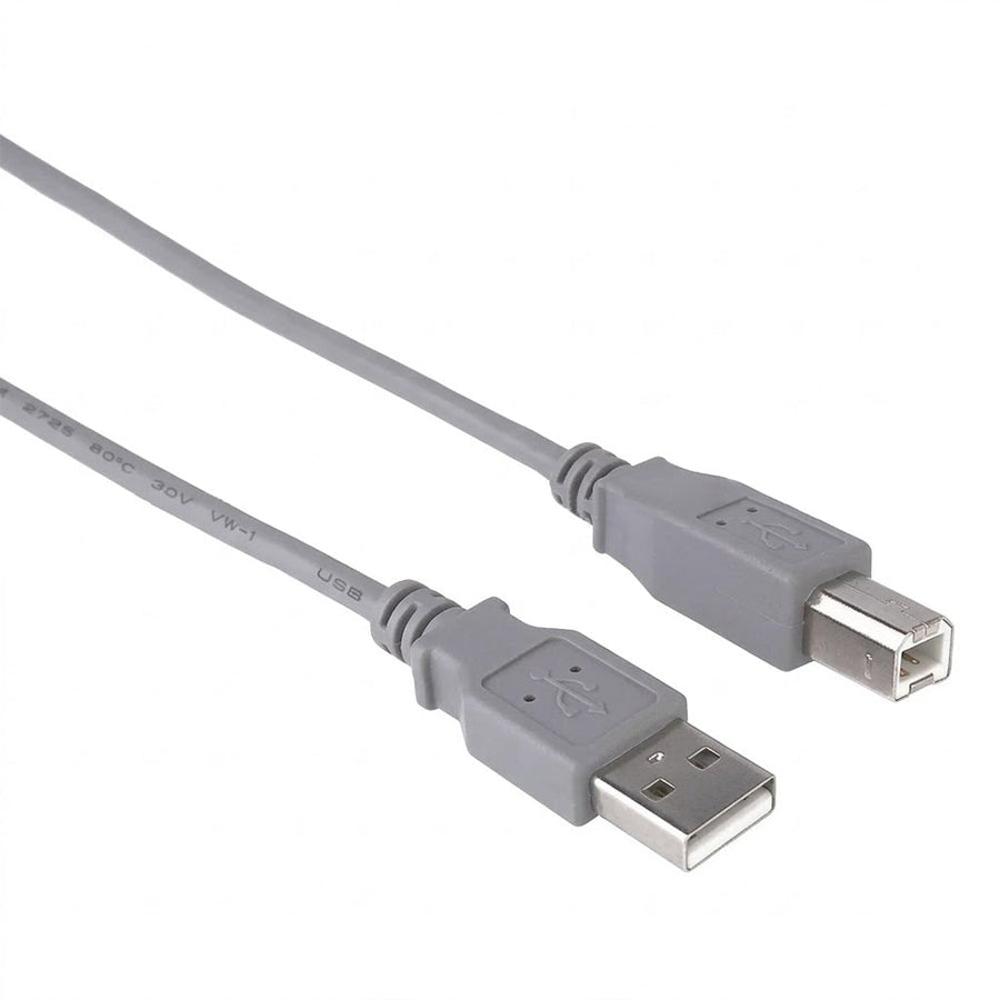 Point USB Printer Cable 1.5 m | USB Type-A Male to Type-B Male | PVC Jacket | For Printers · Scanners | Grey