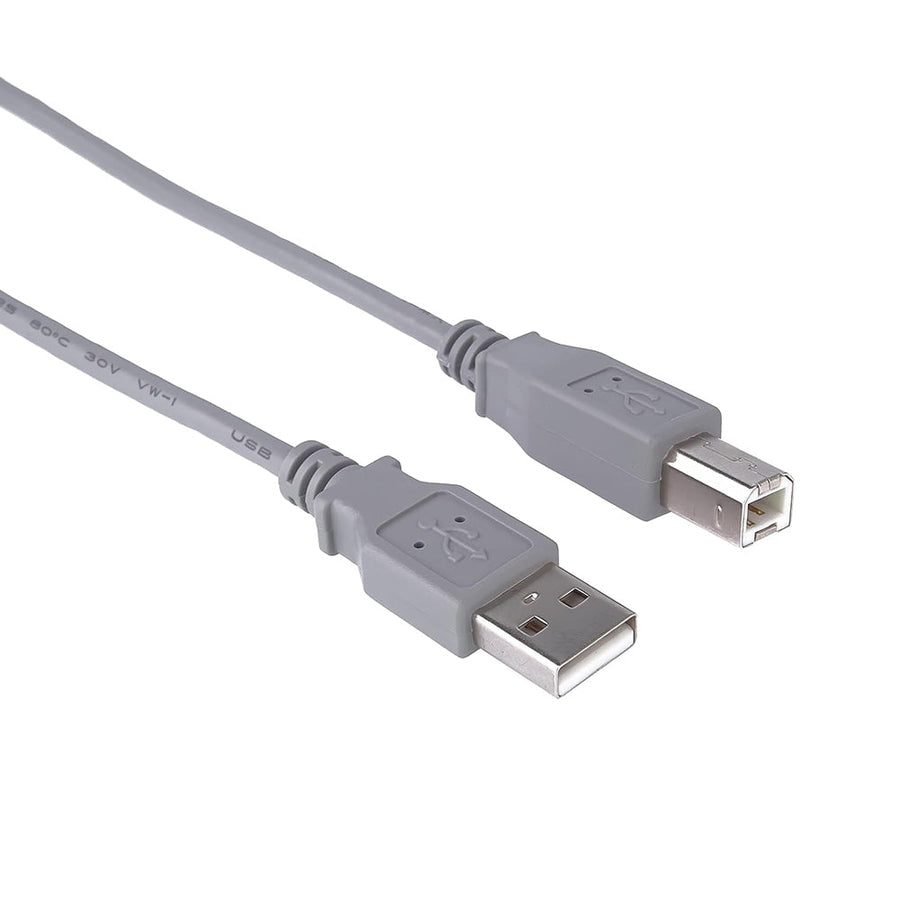 Point USB Printer Cable 1.5 m | USB Type-A Male to Type-B Male | PVC Jacket | For Printers · Scanners | Grey