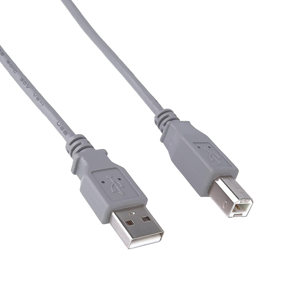 Point USB Printer Cable 1.5 m | USB Type-A Male to Type-B Male | PVC Jacket | For Printers · Scanners | Grey