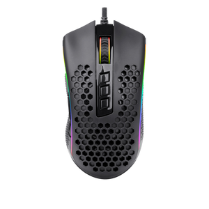 Redragon M808 Storm Honeycomb Wired Gaming Mouse | 87g Lightweight | 100-12400 DPI Pixart 3327 Sensor | 7 Programmable Buttons | HUANO Switches 20M Clicks | 16.8M Colour RGB | 1.8m Cable