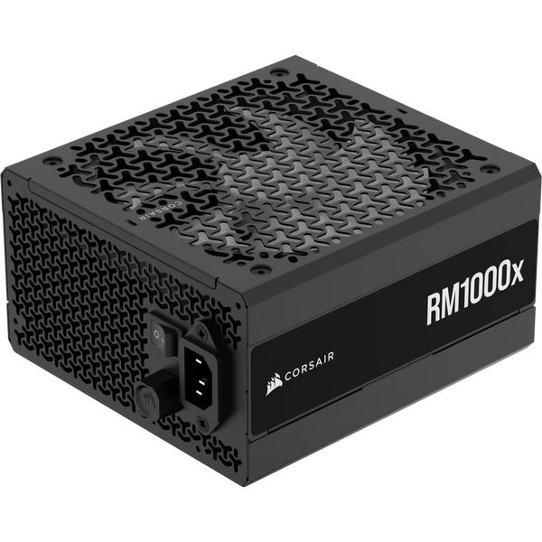 Corsair RM1000x Vollständig modulares, geräuscharmes ATX-Netzteil – ATX 3.1-kompatibel – PCIe 5.1-Unterstützung – Cybenetics Gold-Effizienz – Nativ 12V-2x6