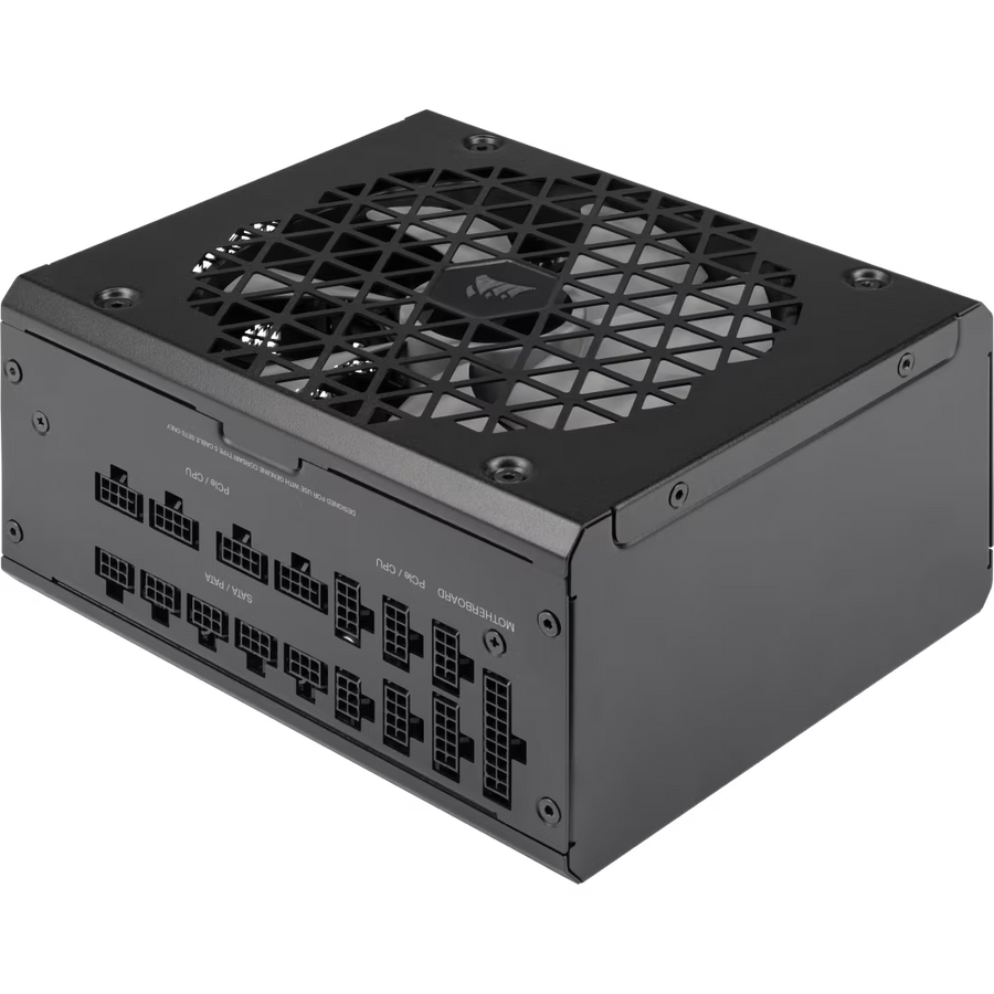 Corsair RM1200x SHIFT Premium 1200W Power Supply Black | 80+ Gold + Cybenetics Gold | ATX 3.1 + PCIe 5.1 | Side-Cable Interface | 140mm FDB Fan | Zero RPM | 100% Japanese Capacitors | 12V-2x6 Cable Included | 8 PCIe + 16 SATA