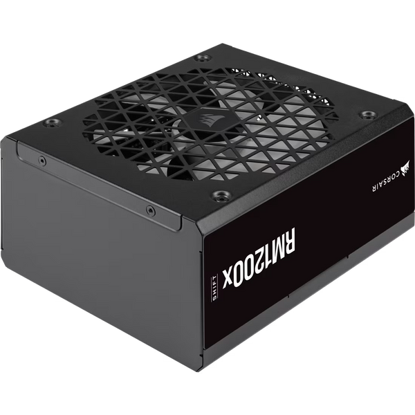 Corsair RM1200x SHIFT Premium 1200W Power Supply Black | 80+ Gold + Cybenetics Gold | ATX 3.1 + PCIe 5.1 | Side-Cable Interface | 140mm FDB Fan | Zero RPM | 100% Japanese Capacitors | 12V-2x6 Cable Included | 8 PCIe + 16 SATA