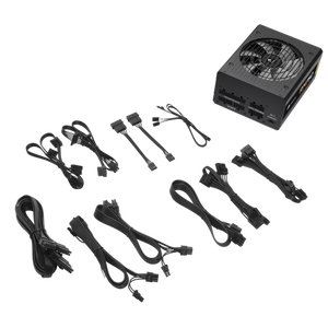 Corsair RM750 RM Series Fully Modular Gaming Power Supply 750W Black | 80+ Gold | Zero RPM Fan Mode | 140mm Rifle Bearing | 105°C Industrial Capacitors | Modern Standby | LLC + DC-DC Topology | Multi-EPS Connectors | NVIDIA RTX 30/40 Ready