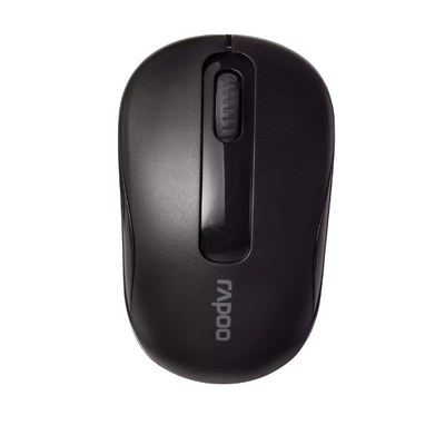 Rapoo M10 Plus Wireless Optical Mouse | 1000 DPI | 2.4 GHz · 10 m Range | Nano USB Receiver | Up to 12-Month Battery | 55 g Compact | Black